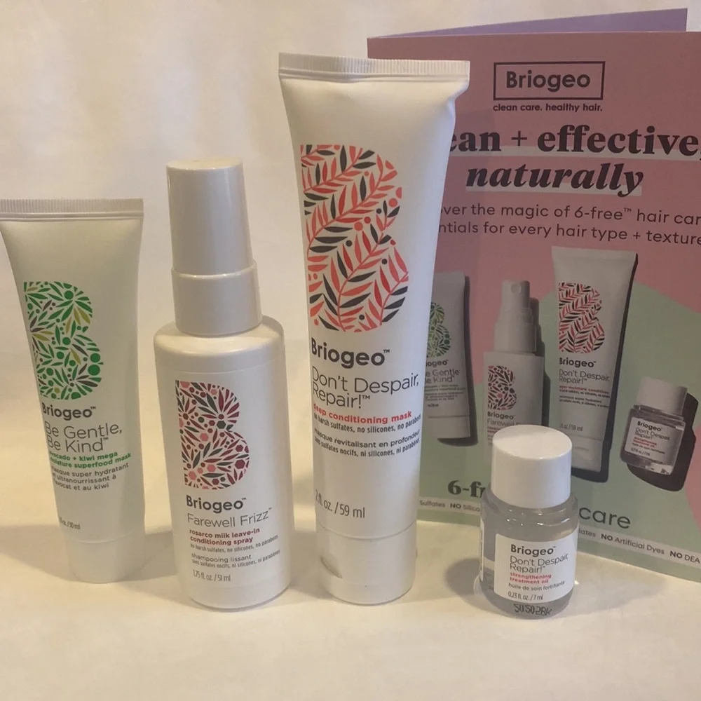BRIOGEO 4p Mask Condition Spray Mask Treatment Oil $33 Black Owned CLEAN BEAUTY